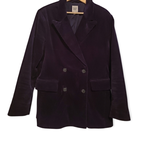 Gap Navy Corduroy Double Breasted Jacket - Picture 1 of 6